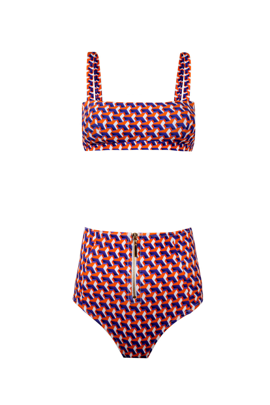 Valentine High Waist Printed Bikini