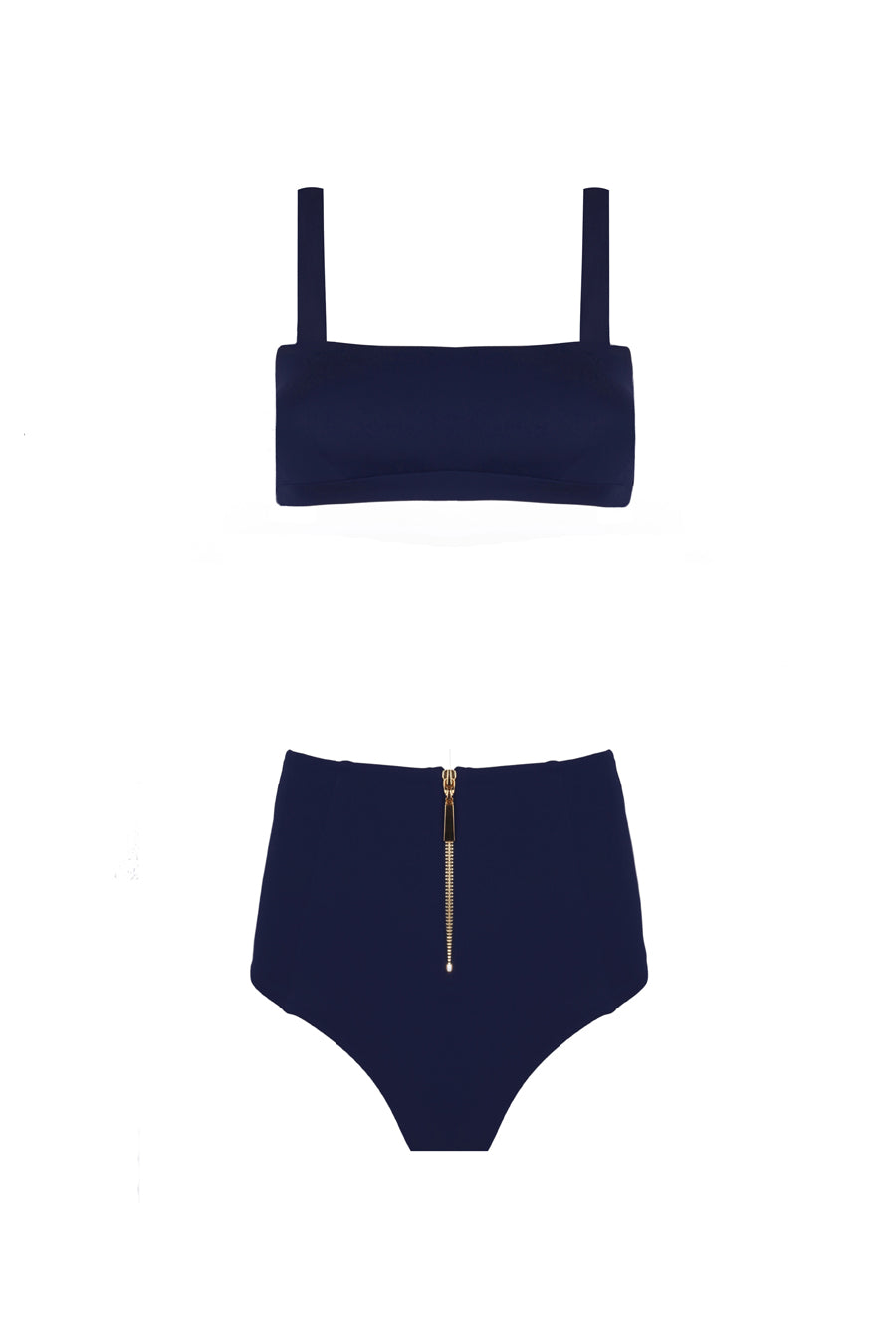Valentine High Waist Navy Blue Bikini