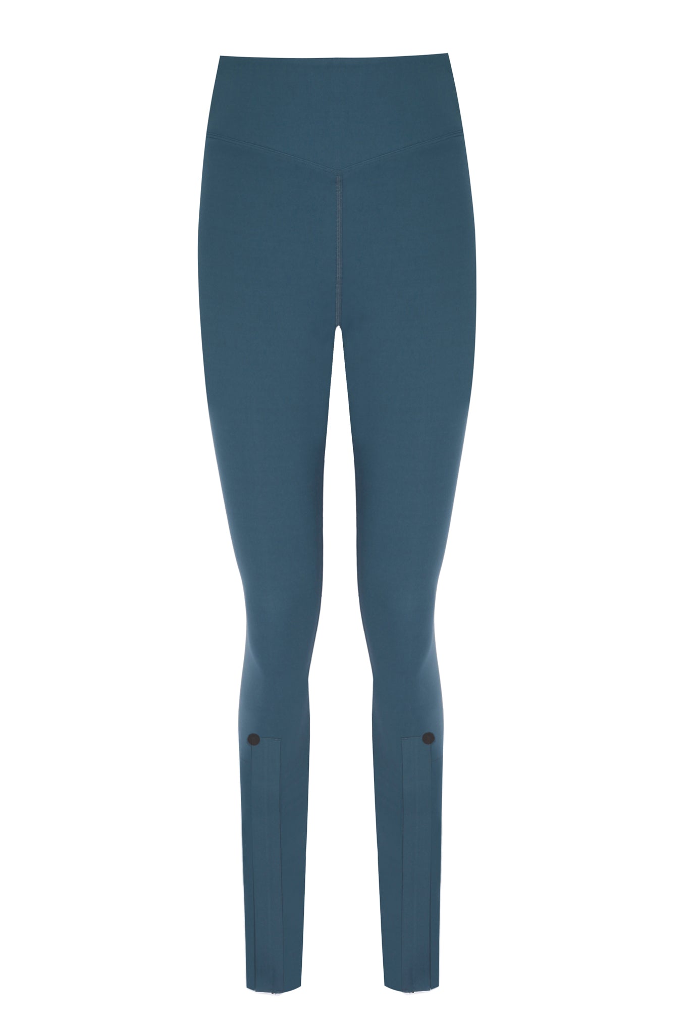 Zipper Ankle Shaper İndigo Blue Matt Leggings