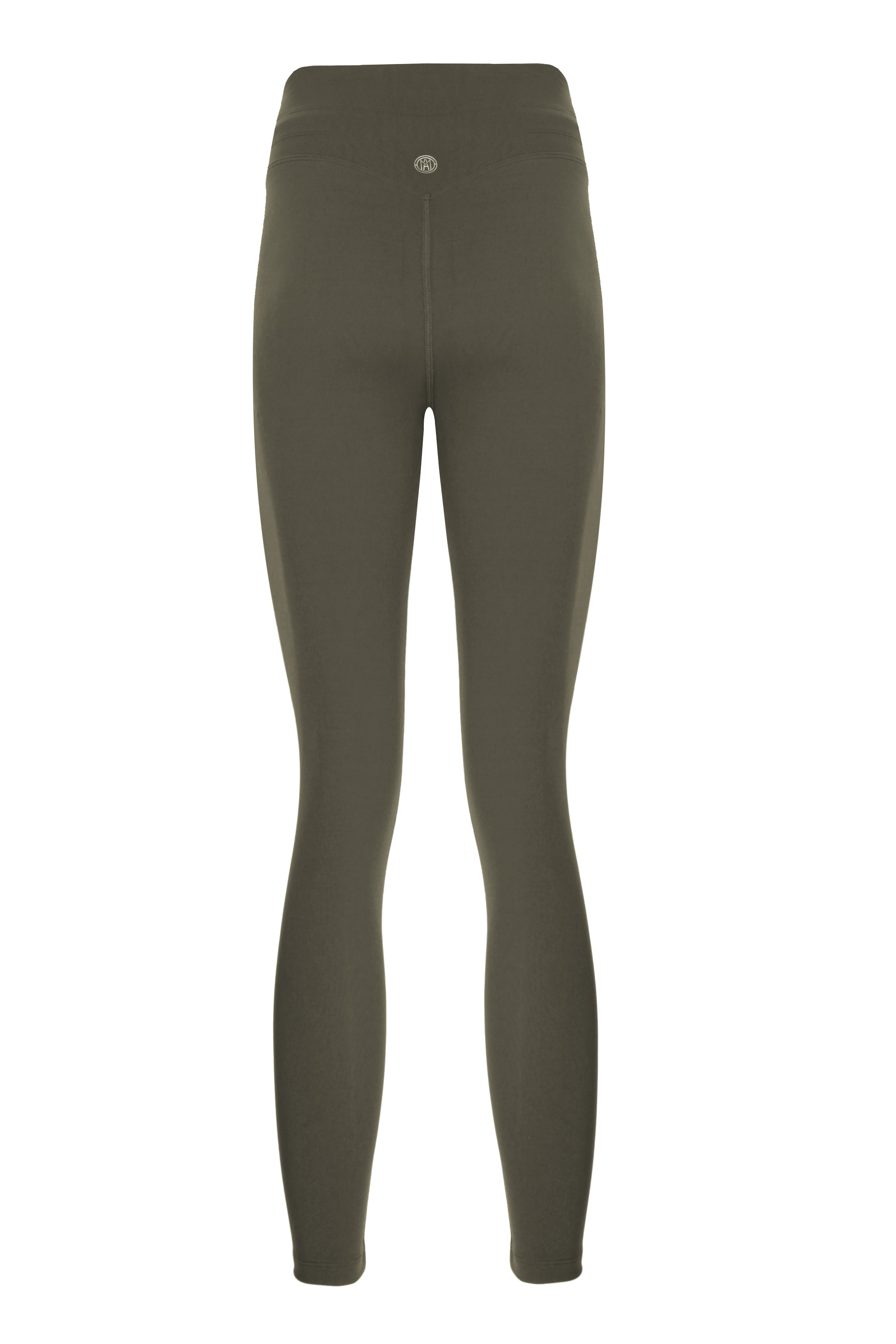 Waistband with Drawcords Green Shaper Matt Leggings