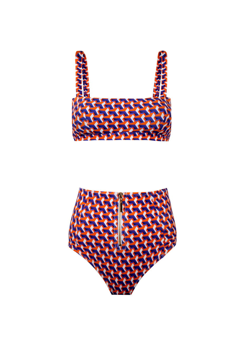 Valentine High Waist Printed Bikini