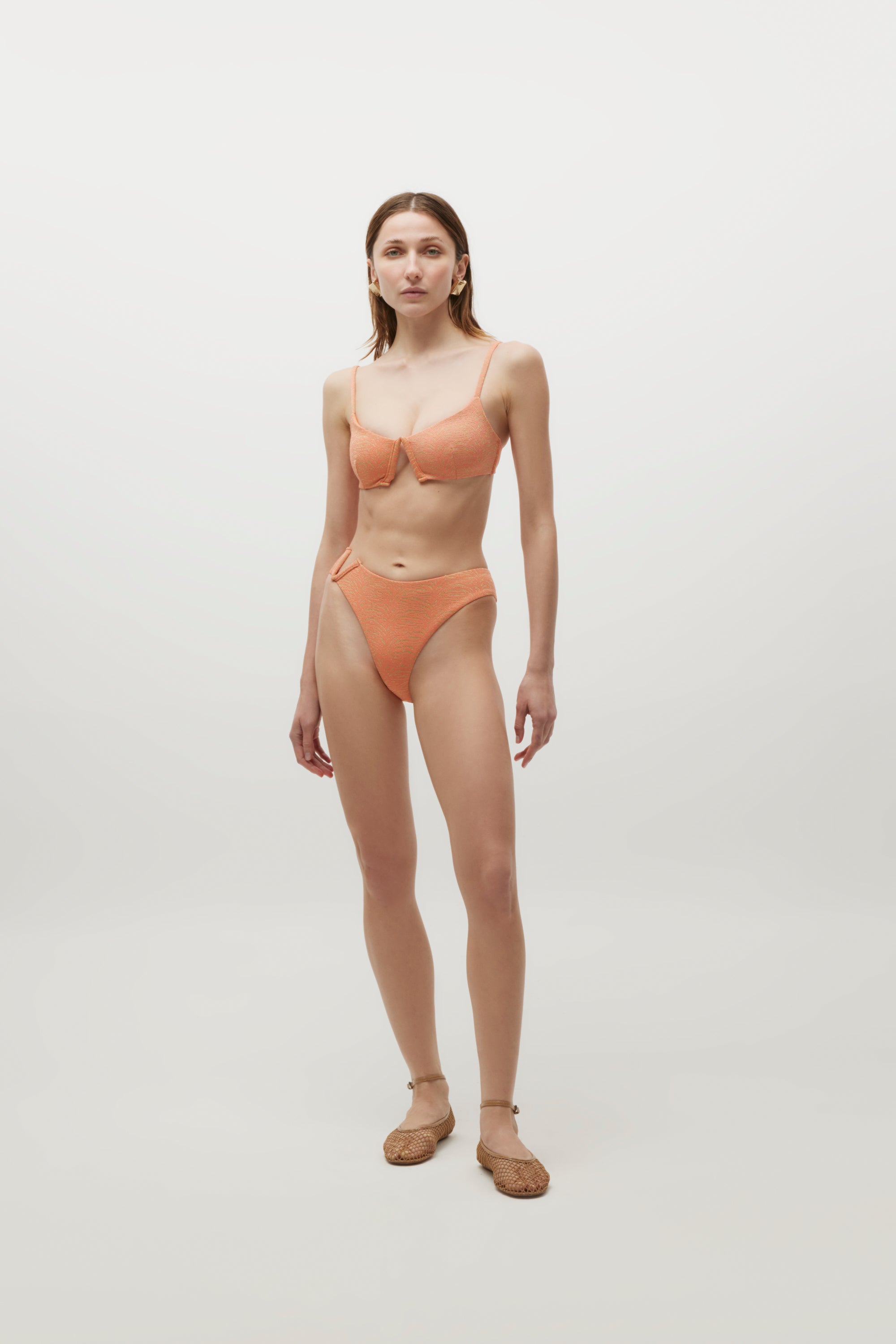 Pauline Somon Shiny Textured Bikini
