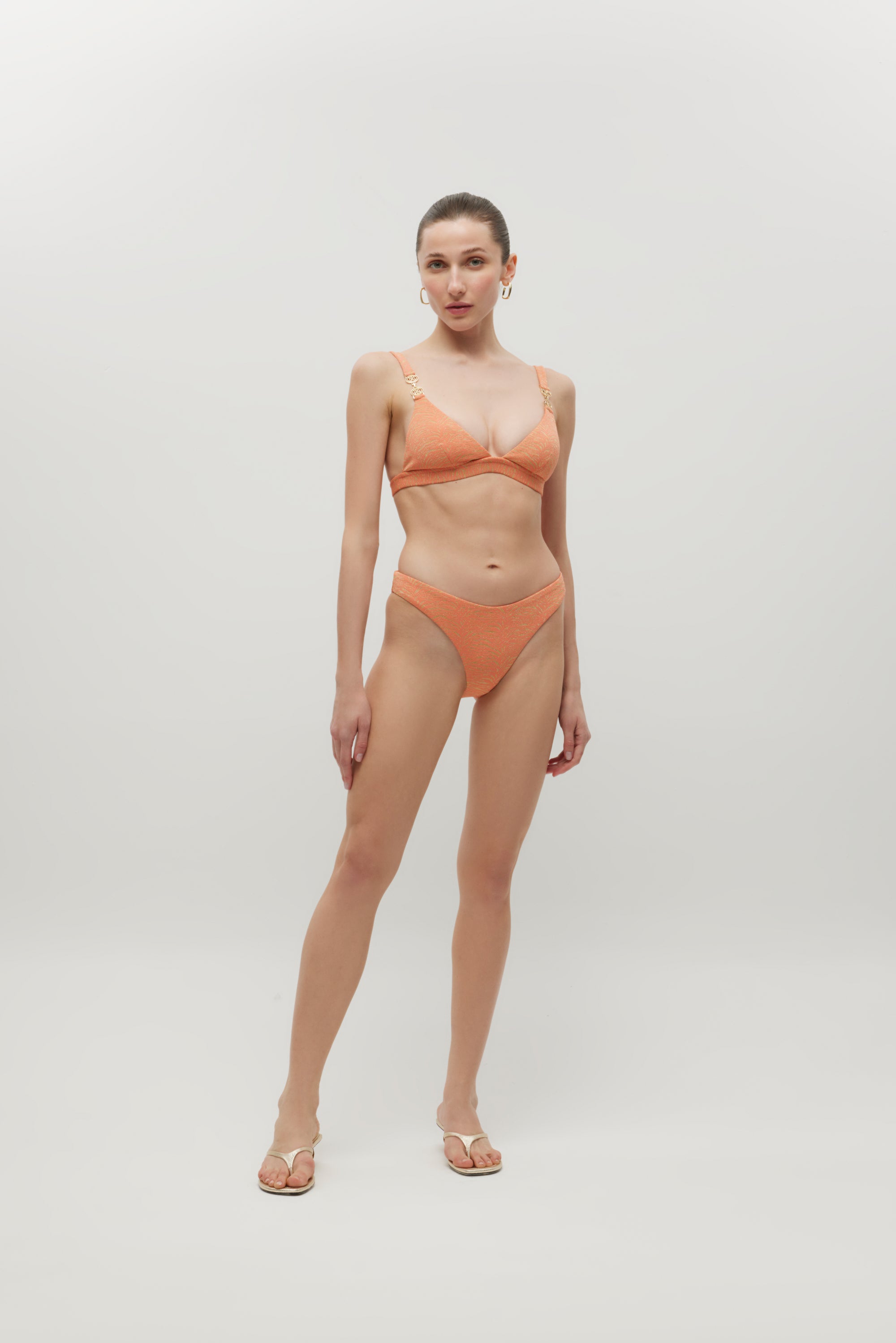 Camille Somon Shiny Textured Bikini