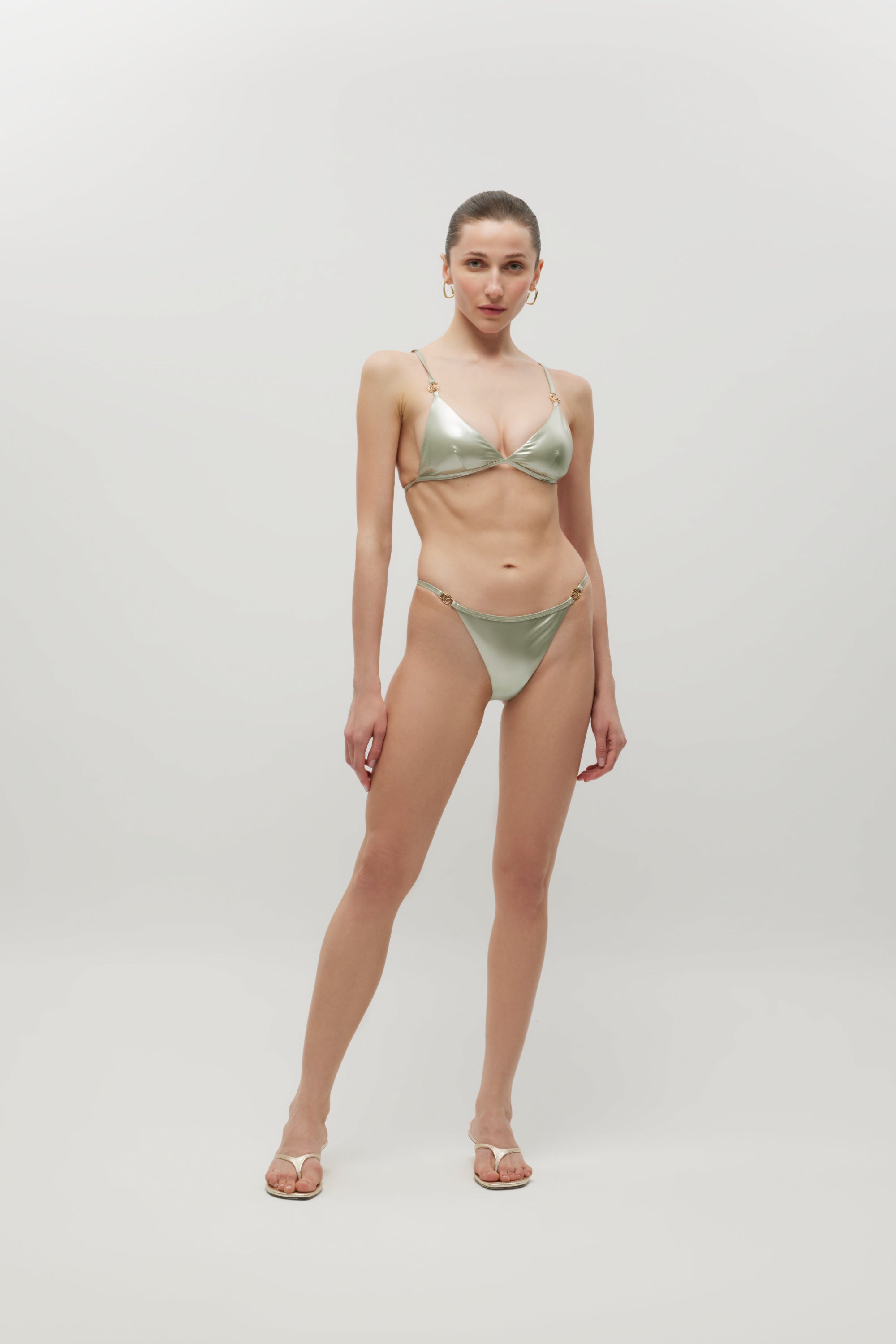 Emilie Grey Shiny Bikini