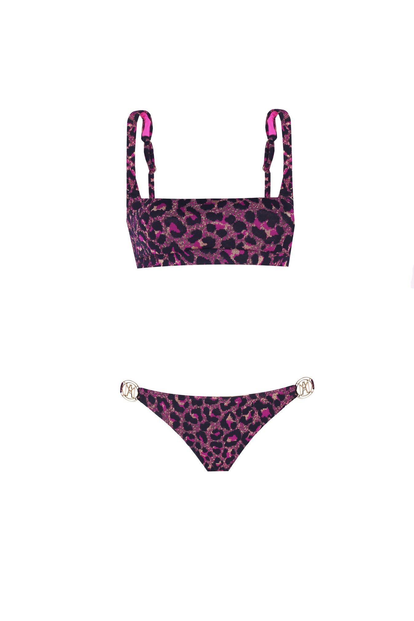 Ninette Pink Leopard Textured Bikini