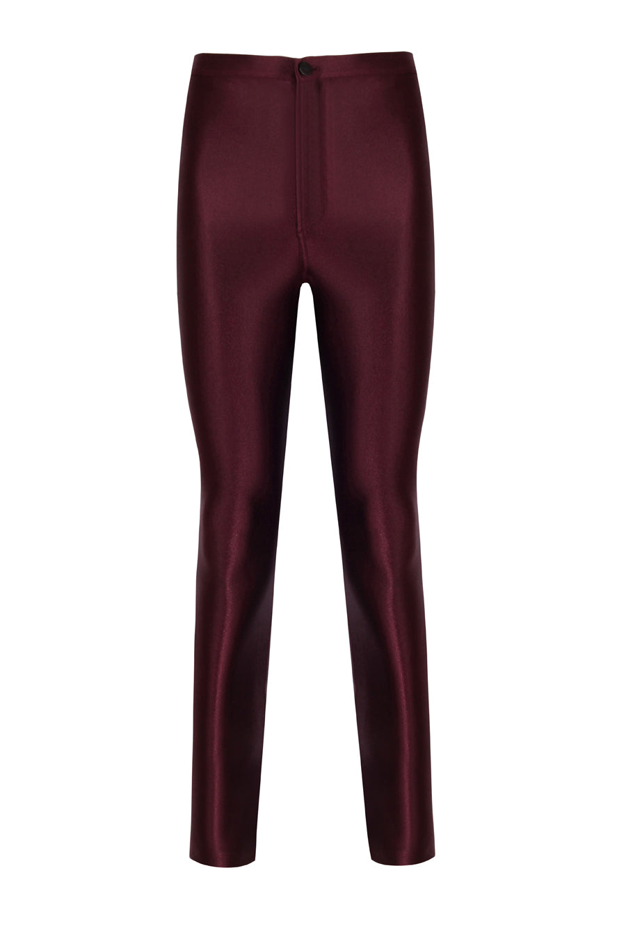 Cecile Burgundy Shiny Pants