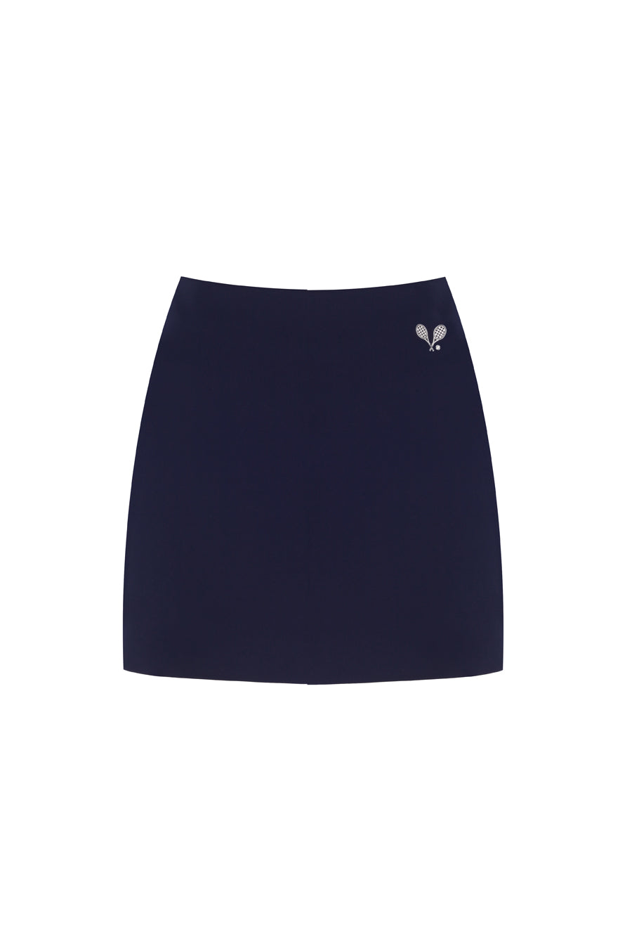 Court Mid-Rise Navy Blue Skirt