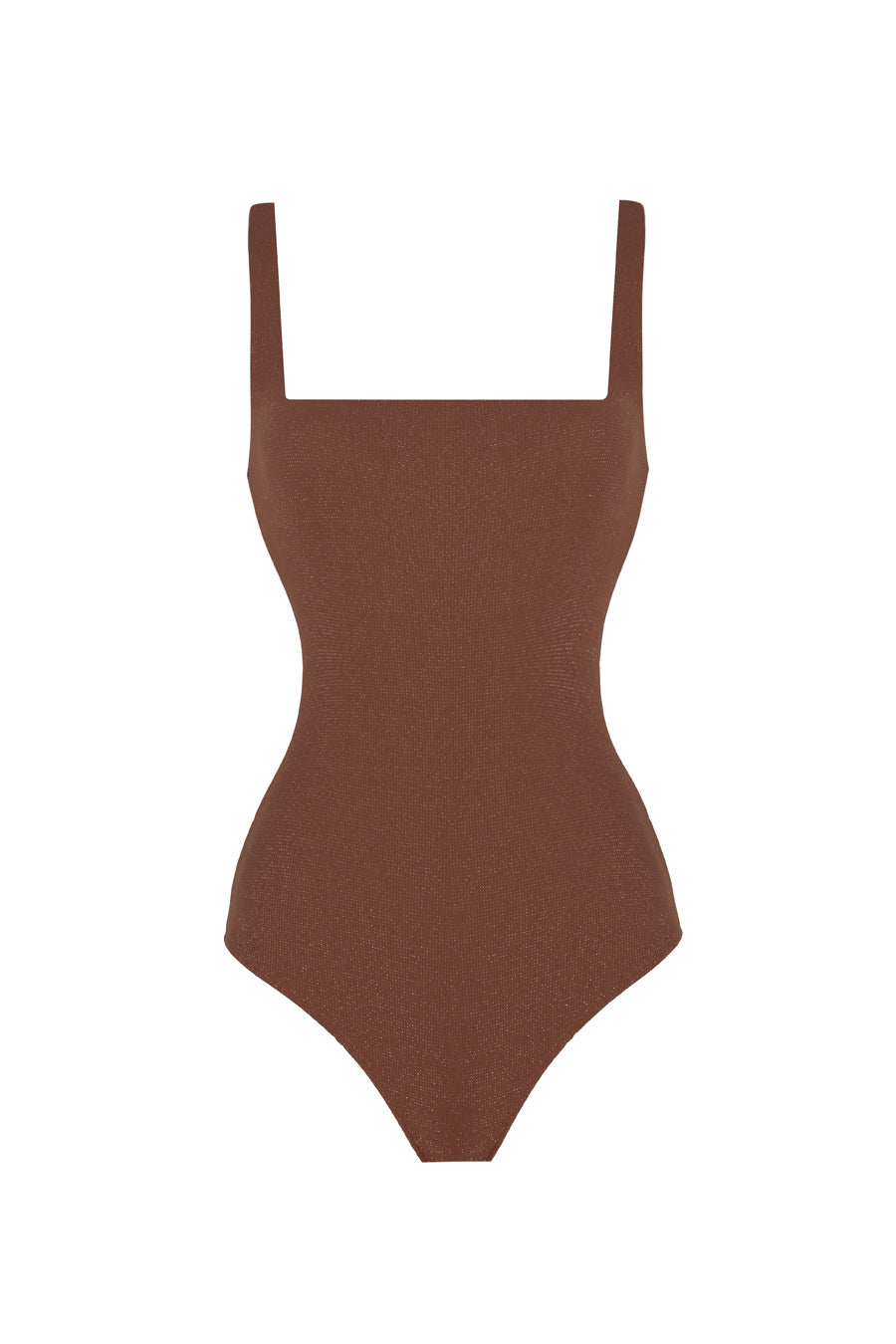 Mirabelle Brown-Gold Textured Swimsuit