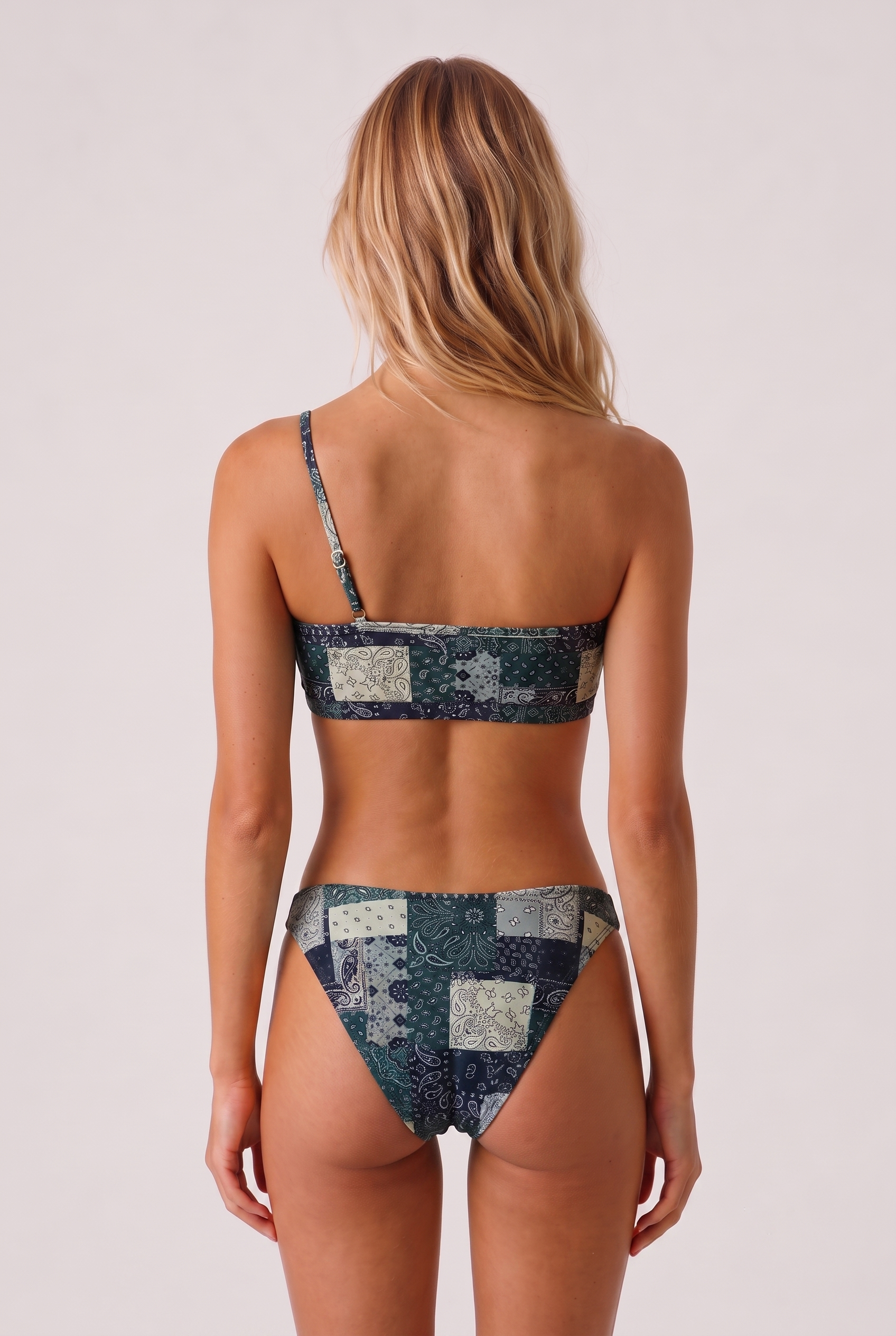 Sylvie Paisley Pattern Bikini Bottom
